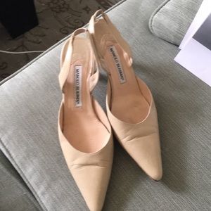 Manolo Blahnik slingback shoe